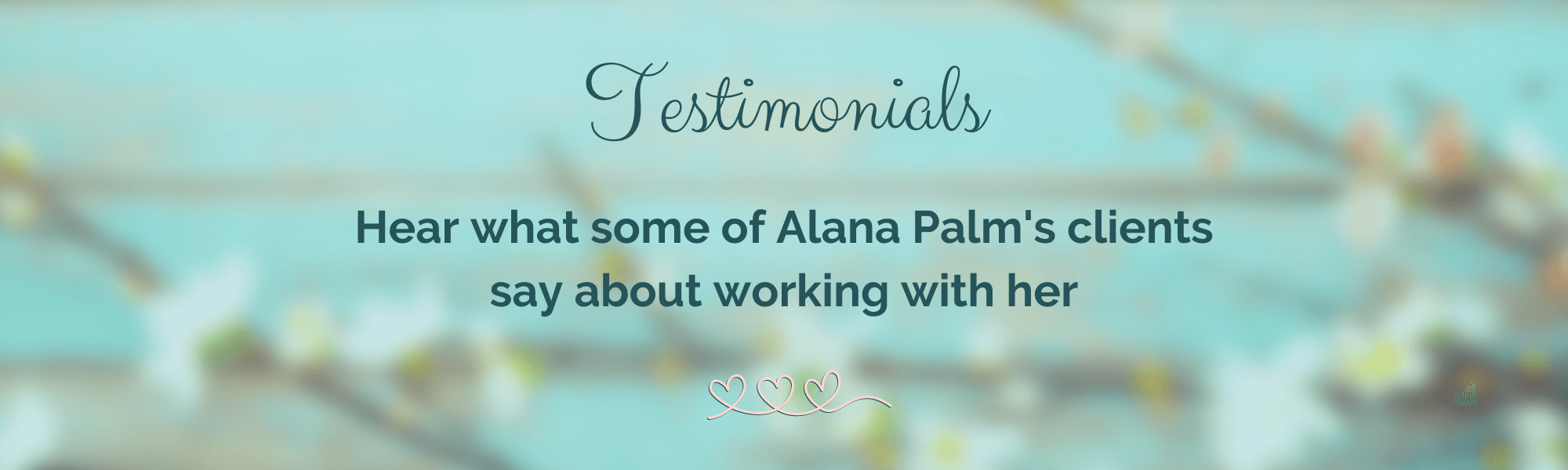 Testimonials Graphic with words